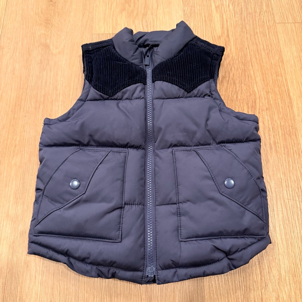 Old Navy Quilted Corduroy-Trim Vest
